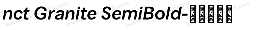 nct Granite SemiBold字体转换